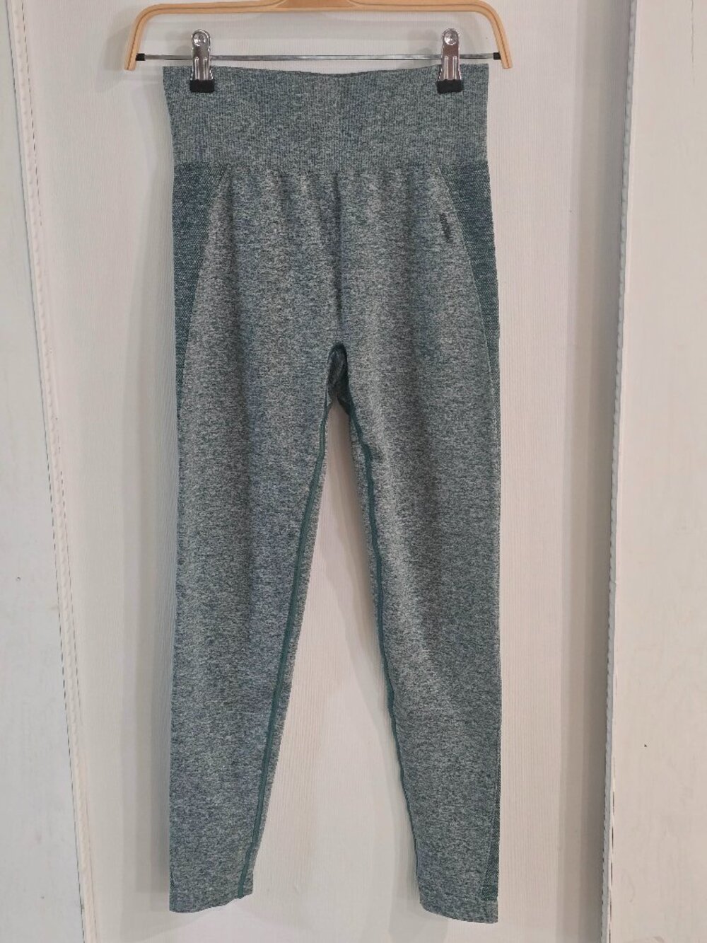 Gymshark Flex High Waisted Seamless Leggings Marled Green Sculpting Activewear